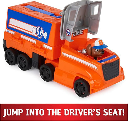 Paw Patrol, Big Truck Pup’s Zuma Transforming Toy Trucks with Collectible Action Figure, Kids Toys for Ages 3 and up