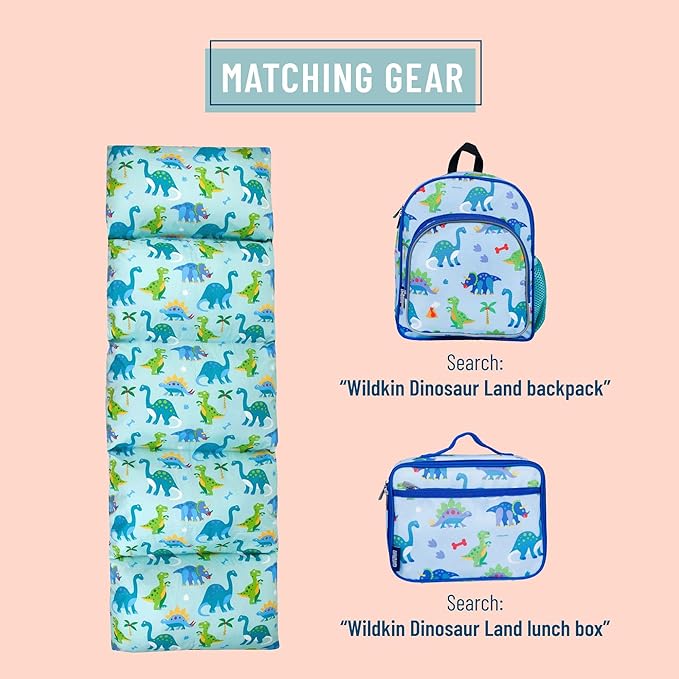 Wildkin Microfiber Pillow Lounger, 87 X 27 Inches, Dinosaur Land