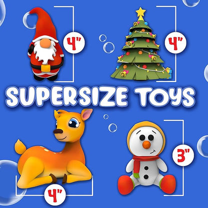 SplashEZ Bath Toys for Kids & Toddlers, Kids Bath Toys for Boys, Mold Free No Hole Sealed, Soft Durable Christmas Play Set Gift, No Mold for Water Tub & Pool, Ages 0-1-3-4-5-6-8