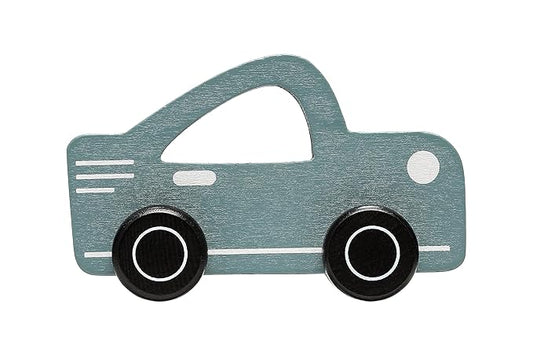 Pearhead Wooden Toy Car, Push and Pull Montessori Baby and Toddler Toy, Gender-Neutral Push Toy, Baby Girl or Baby Boy Nursery Accessory
