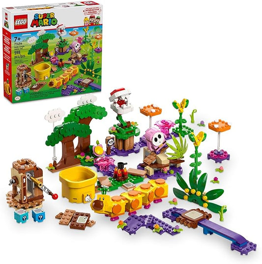 LEGO Super Mario Soda Jungle Maker Set, Customizable Nintendo Birthday Gift, Mario Playset for Kids, Pink Shy Guy and a Wiggler, Jungle Toys for Boys, Girls and Any Gamers Ages 7 and Up, 71434