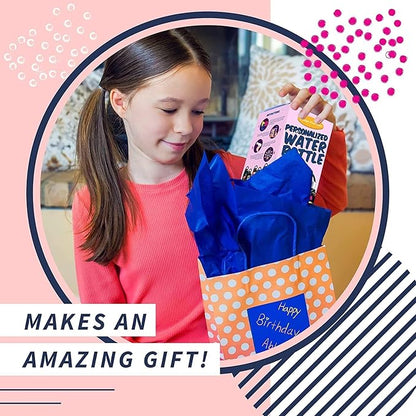 PURPLE LADYBUG Decorate Your Own Water Bottle Kits for Girls Using Shrink Wrap - Fun 6 7 8 Year Old Girl Gifts Idea, Birthday Gift for 11+ Year Old Girl, Arts and Crafts for Kids Ages 8-12