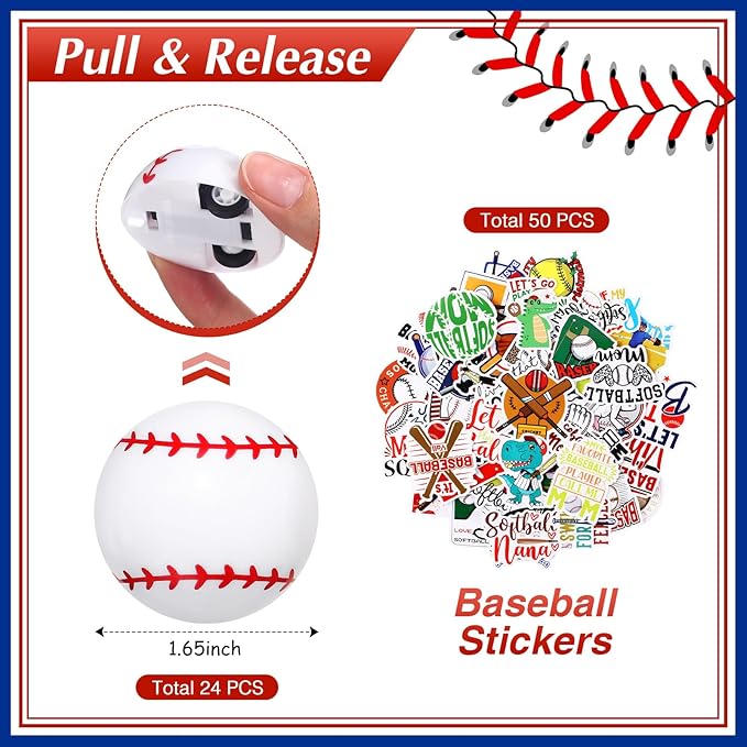 Aoriher 194 Pcs Baseball Party Favors Set Sport Silicone Bracelet Sport Car Keychain Whistle for Girls Boys Birthday Gifts Sport Themed Party Supplies