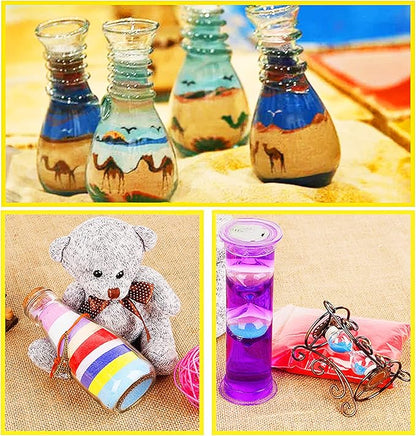 Guuozzli 36 PCS Art Sand Kit, DIY Scenic Sand Painting & Wedding Decoration Bottles