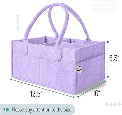 Mr. Pen- Baby Diaper Caddy Organizer, lavender dream, Nursery Storage Bin and Car Organizer for Diapers and Baby Wipes