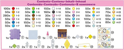 Aquabeads Disney Princess Creation Cube, Complete Arts & Crafts Bead Kit for Children - Over 2,500 Beads & Display Stand The Create Belle, Ariel, Tiana, Rapunzel and More