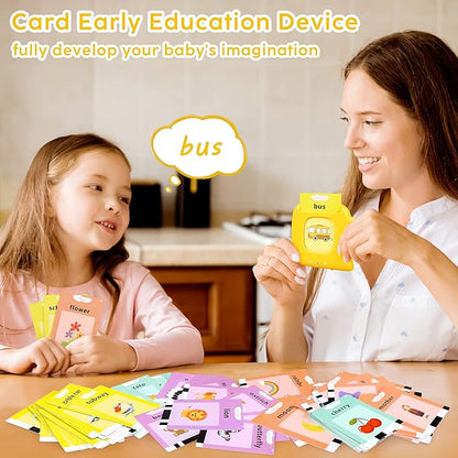 Talking Flash Cards,Kids Toddler Flash Cards with 240 Sight Words,Montessori Toys,Autism Sensory Toys,Speech Therapy Toys,Learning Educational Toys Gifts for Age 1 2 3 4 5 Years Old Boys and Girls