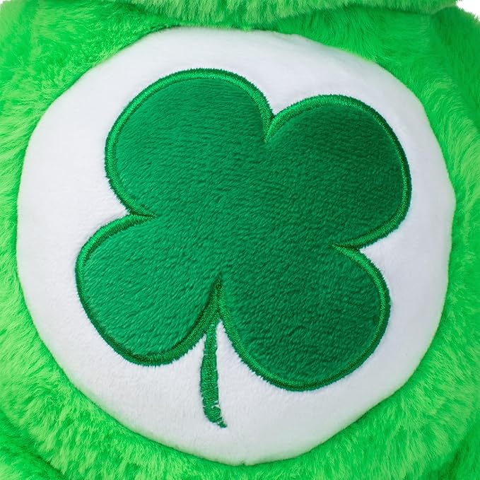 Care Bears 14" Good Luck Bear Plushie - Medium Size - Green Plush for Ages 4+ – Perfect Stuffed Animal Holiday, Birthday Gift, Super Soft and Cuddly – Gift For Girls and Boys, Collectors