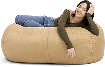Jaxx Sofa Saxx Bean Bag Lounger, 4-Feet, Camel