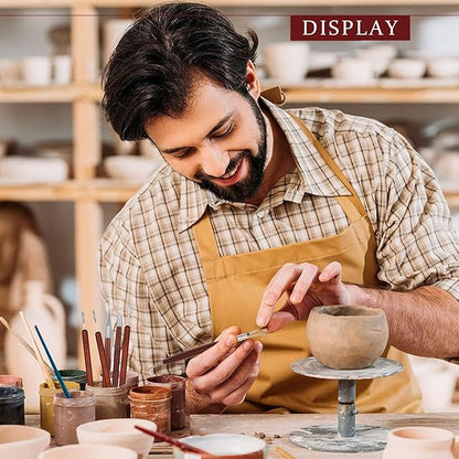 LINPHCEY 6PCS Clay Sculpting Tools Kit - Easy to Use Double-Ended Polymer & Pottery Carving Set with Comfortable Wood Grip - Ideal Tools for Clay Sculpey & Modeling Clay Ideal for Kids and Adults
