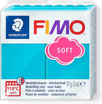 Staedtler FIMO Soft Polymer Clay - -Oven Bake Clay for Jewelry, Sculpting, Crafting, Peppermint 8020-39 57 g