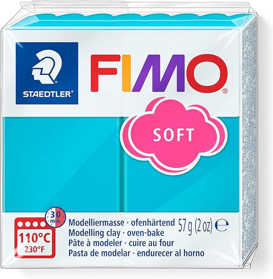 Staedtler FIMO Soft Polymer Clay - -Oven Bake Clay for Jewelry, Sculpting, Crafting, Peppermint 8020-39 57 g