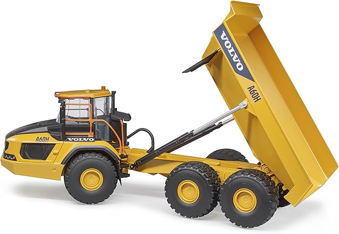 Bruder Volvo A60H Hauler for Construction Pretend Play Indoors, Outdoors, in Sand and Snow, 02455