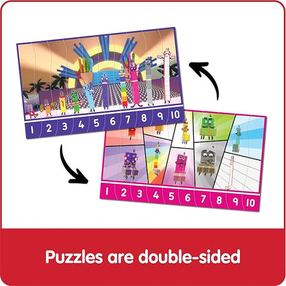 hand2mind Numberblocks Sequencing Puzzle Set, ﻿Sequence Cards, Matching Game, Math Toys, Toddler Educational Toys, Preschool Learning Activities, Kids Birthday Gifts, Easter Basket Stuffers for Kids