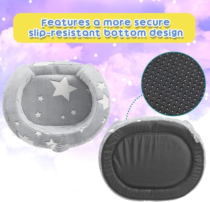 ALIMORDEN Snug-Arch Toddler Couch, Comfy Foam Baby Chair, Ergonomic Toddler Chair with a Snug Embrace Design for Boys and Girls