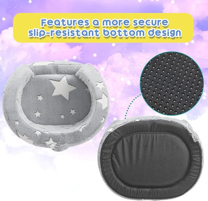 ALIMORDEN Snug-Arch Toddler Couch, Comfy Foam Baby Chair, Ergonomic Toddler Chair with a Snug Embrace Design for Boys and Girls