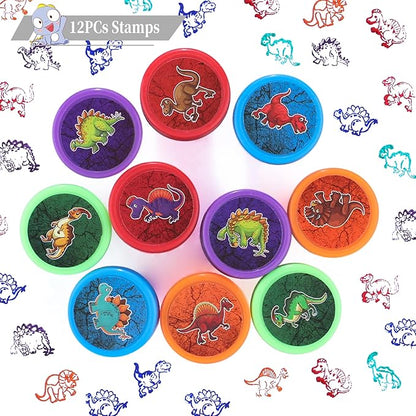194Pcs Dinosaur party favors Dinosaur Rings for Boy Kids Party Supplies Dinosaur slap Bracelet Tattoos Keychains Dinosaur Theme Party supplies for Birthday party goodie bag Fillers