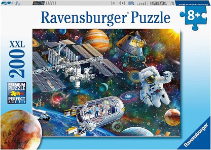 Ravensburger Cosmic Exploration Kids Jigsaw Puzzle | 200 Unique XXL Pieces | Anti-Glare Fun & Educational Toy | FSC Certified - 19.5" x 14.25" Multicolor