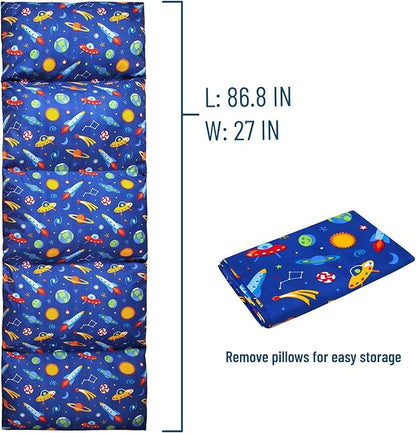 Wildkin Microfiber Pillow Lounger, 87 X 27 Inches, Out of This World