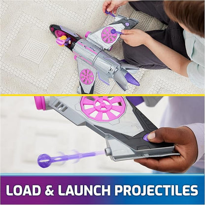 Paw Patrol: The Mighty Movie, Transforming Rescue Jet with Skye Mighty Pups Action Figure, Lights and Sounds, Kids Toys for Boys & Girls 3+