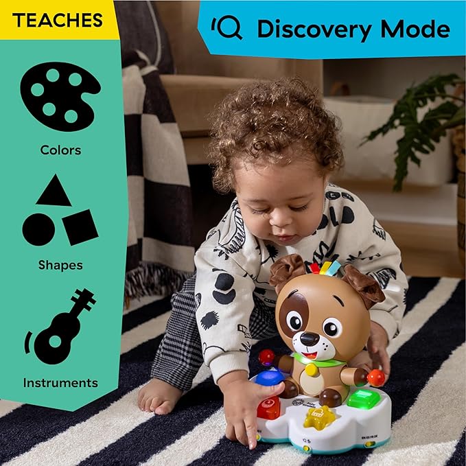 Baby Einstein Drum & Learn Dean Musical Learning Toy, Multisensory, Ages 6 Months and Up