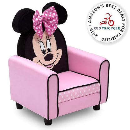 Delta Children Figural Upholstered Kids Chair, Disney Minnie Mouse