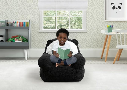Delta Children Panda Cozee Buddy Chair, Black/White