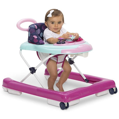 Delta Children First Exploration 2-in-1 Activity Walker - with Music, Removable Play Tray, Push Walker Mode, Machine-Washable, Orbit