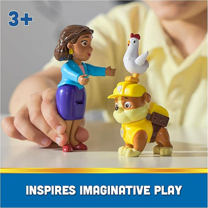 Paw Patrol Rubble, Mayor Goodway & Chickaletta Figures, Kids Toys for Boys and Girls Ages 3 and Up