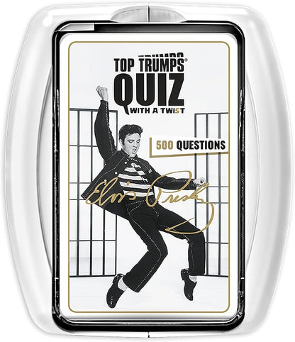 Top Trumps Elvis Presley: Quiz Games - Trivia Quiz - Kids Games - Games for Adults - Great Travel Games and Road Trip Games - Trivia Outdoor Games - Elvis Trivia 2+ Players