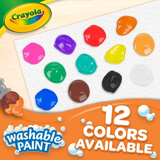 Crayola Washable Paint For Kids - Black (1 Gallon), Kids Arts And Crafts Supplies, Non Toxic, Bulk