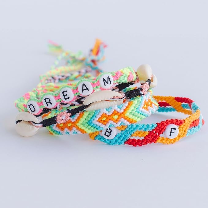 Choose Friendship, My Friendship Bracelet Maker Ultimate Expansion Pack, 120 Pre-cut Threads and 225 Beads, Makes 24-48 Bracelets