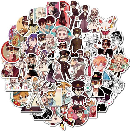 Anime Toilet-Bound Hanako-kun Stickers (50 PCS) Funny Stickers for Teens, Girls, Adults,Kids - Stickers for Waterbottles,Laptop,Phone,Hydro Flask - Waterproof Vinyl Sticker (Toilet-Bound Hanako-kun)