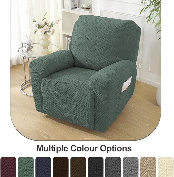 NORTHERN BROTHERS Oversized Recliner Chair Covers, Large Lazy Boy Recliner Covers, Stretchy Cover for Recliner Chairs, Light Green