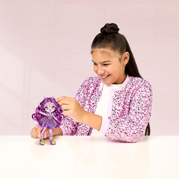 Magic Mixies Pixlings Shimmerverse Series, Create & Mix Magic Potion To Magically Reveal Catlyn the Cat, Watch As This Beautiful 6.5" Shimmerverse Pixling Fashion Doll Appears Inside The Potion Bottle