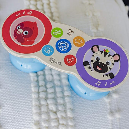 Baby Einstein Upbeat Tunes Magic Touch Wooden Drum Musical Toy Ages 6 Months +