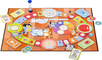 Bluey Scavenger Hunt Game. A Fun Board Game Full of Fun Activities to Perform, Things to Find and Questions About to Answer