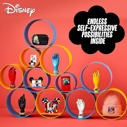 LEGO DOTS Disney Mickey & Minnie Mouse Back-to-School Project Box 41964 6in1 Toy Arts and Crafts Building Set with Bag Tags, Sticker Patch and Desk Tidy, Creative Gift Idea for Kids Boys Girls 6+