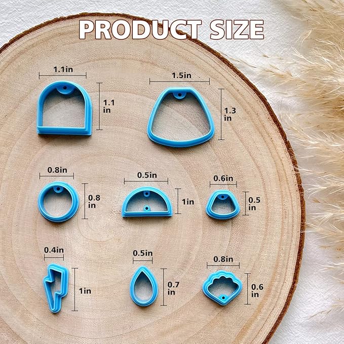 KEOKER Aztec Polymer Clay Jewelry Cutters, Cactus Polymer Clay Cutters, Western Clay Cutters for Polymer Clay Jewelry Making
