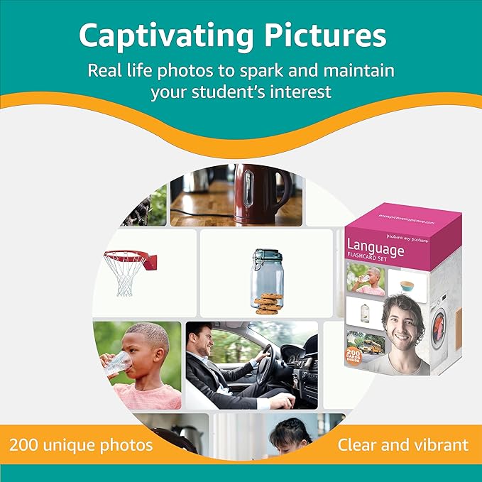 Language Flash Cards Set: Feelings and Emotions, Prepositions, Verbs, Categories & Go Togethers | Vocabulary Builder | Speech Therapy Materials | Autism Learning Materials | ESL Teaching Materials