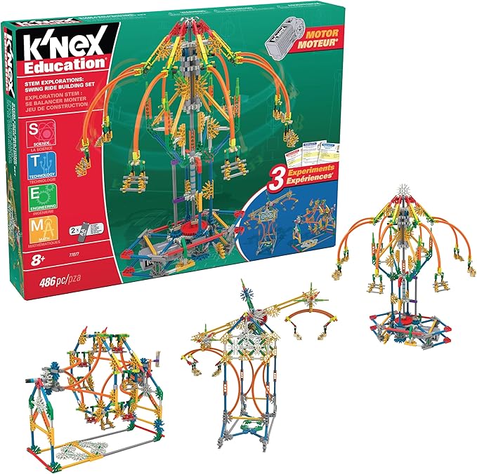 K'NEX Education - STEM Explorations: Swing Ride Building Set‚ 2 Pieces, STEM Learning‚ Ages 8+