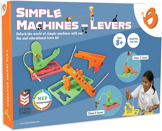 ButterflyEdufields Simple Machines Levers STEM Toys for Kids Ages 8 9 10 11 12 Years Boys & Girls | STEM Experiment Engineering Activity Construction kit | Best Gift Idea for Creative Minds