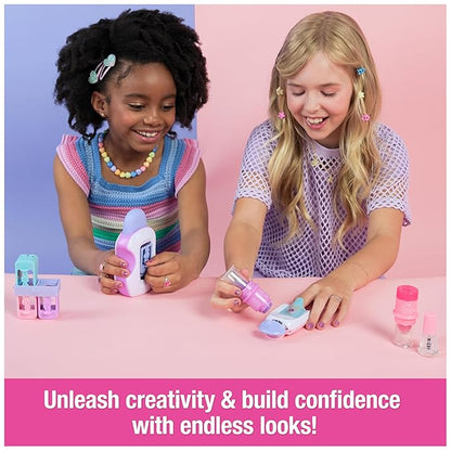 Cool Maker, GO GLAM Studio Nail Kit, Style 200 Nails with 4 Designs, 2 Polish Applicators & Mask, Arts and Crafts Kids Toys for Girls Ages 7 and up