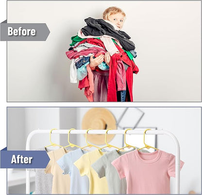 Mr. Pen- Kids Plastic Hangers, 10 Pack, Yellow Baby Hanger, Childrens Hangers for Clothes, Baby Hangers for Closet, Kids Hangers, Baby Clothes Hangers, Toddler Hangers, Kid Hangers, Hangers for Kids