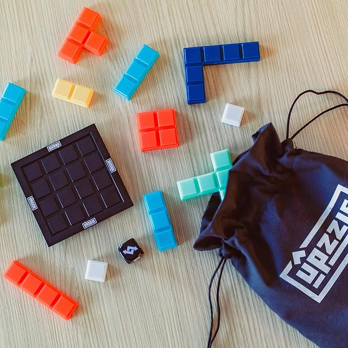 Educational Insights Upzzle - Strategic Stacking Puzzle Game for 2 Players, Brain Teaser Puzzles for Kids and Adults, Perfect for Family Game Night, Gift for Ages 7+