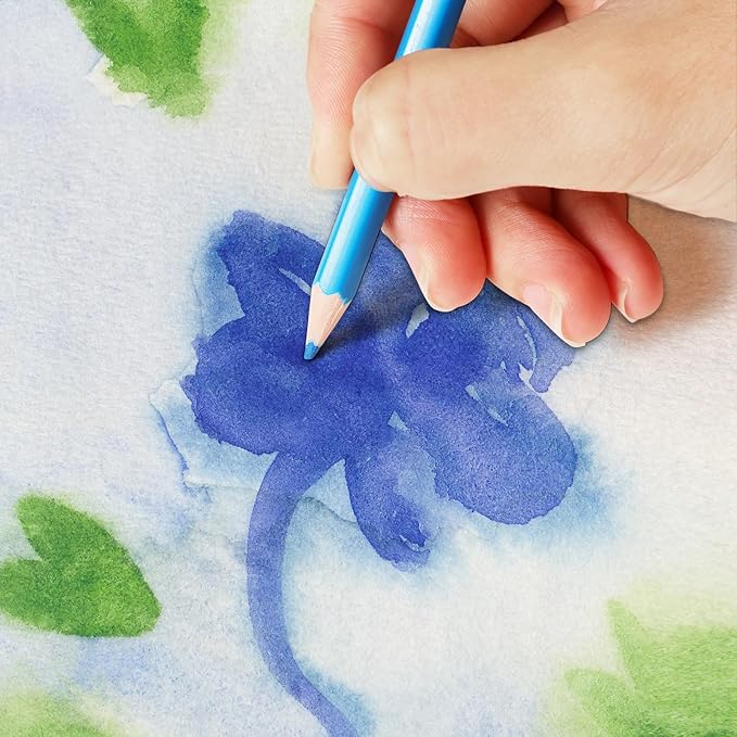 25 Sheets Watercolor Paper, 300 GSM Deckled Edge Paper 7.5 x 11.5 inch Rough/Textured Handmade Paper Cotton Paper for Watercolors, Wedding Invitations, Cards, Crafts