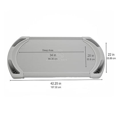 Children’s Factory SpaceLine Nap Cots, Kids Daycare and Preschool Sleeping Cot, Toddler Size, Gray