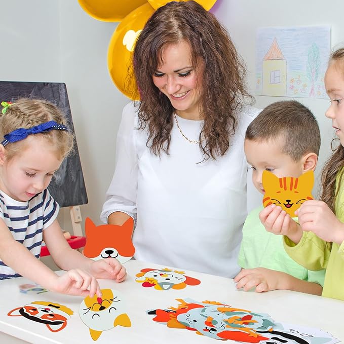 30 Sets Thanksgiving Crafts for Kids DIY Turkey Magnet Craft Pet Make Your Own Thanksgiving Craft for Kindergarten Preschool Fall Thanksgiving Fun Classroom Home Activity Party Supplies