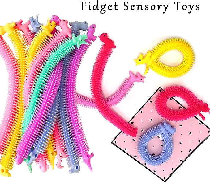 YZXODN 30 Pack Stretchy Strings Fidget Toys, Sensory Toys Bulk for Kids, Adults Stress Relief, Anti-Anxiety Autism Toys, Perfect for Easter, Children's Day, Classroom Exchange, Birthday, Party Favors
