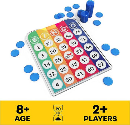 Pack & Go Bingo Game from Spin Master Games Outdoor Games Kids Games Yard Games Portable Rainbow Bingo Chips Games for Adults and Kids Ages 8 and up